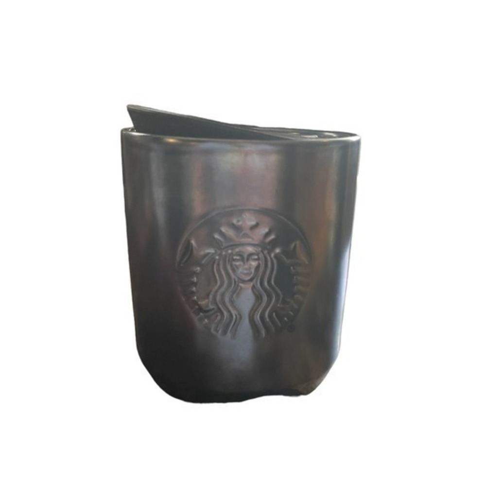 Starbucks Ceramic Double Wall Tumbler 8oz Iridescent Gray short mug Siren no
